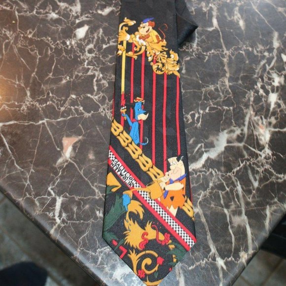 Other - 1994 lakeside apparel tie hanna barbera cravate flintstones Hucklebery hound